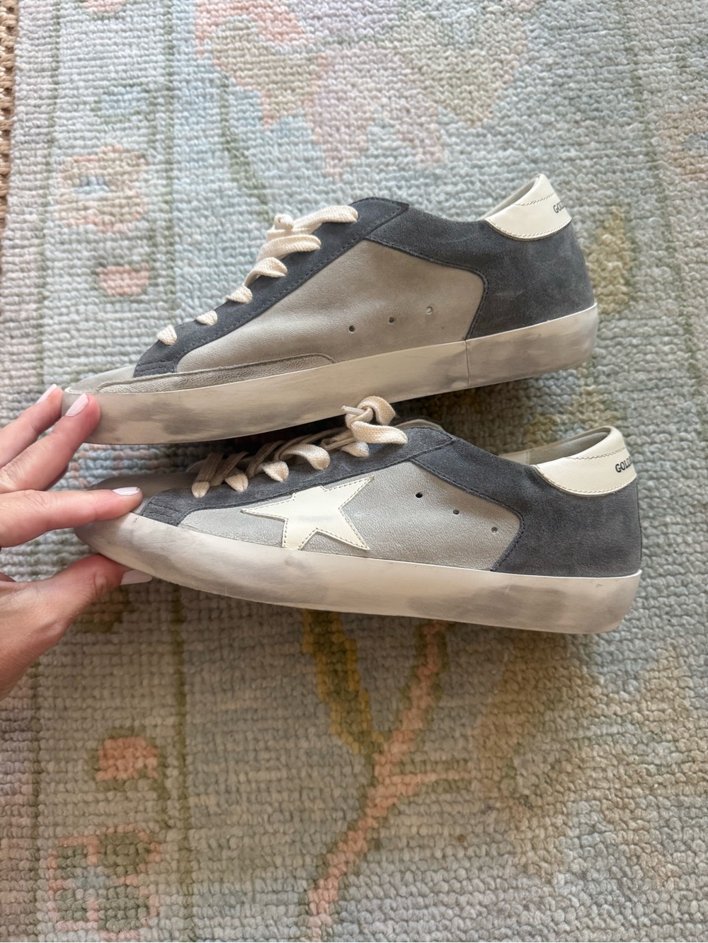 Gray Suede Golden Goode Sneakers - Casual Low Top